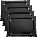 4 Pcs Rectangle Serving Trays Heavy Duty Disposable Paper Cardboard Serving Platter for Food Tea Fruit Trays