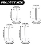 4 Pcs Round Clear Acrylic Hat Display Stands Pedestal Stand, 4 Size in Height:5.1 inch, 5.7 inch, 6.5 inch, 6.9, alternate