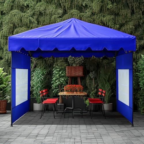 4 Pcs Sidewall for 10x10 Canopy Sidewall with Window Wall, Blue in Blue, alternate view 2