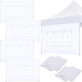 4 Pcs Sidewall for 10x10 Canopy Sidewall with Window Wall, White in White