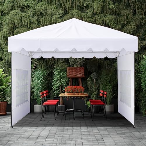 4 Pcs Sidewall for 10x10 Canopy Sidewall with Window Wall, White in White, alternate view 2