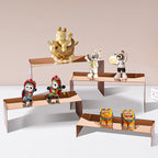4 Pcs Stainless Steel Display Risers, Display Stand for Cupcake Dessert Perfume Purse Handbag Shoe and Funko, alternate view