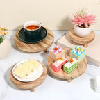 4 Pcs Wooden Risers Display Stands 5", 6", 7", 8", Brown in wood, alternate view 6