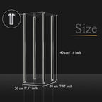 4 Pieces Acrylic Wedding Centerpieces Flower Stand, 16 Inch in Transparent, alternate view 3