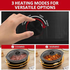 4 QT Slow Cooker, Buffet Server and Warmer with 3 Heating Modes, Compact Slow Cooker, Dishwasher-Safe Removable, alternate