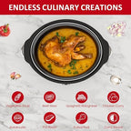 4 QT Slow Cooker, Buffet Server and Warmer with 3 Heating Modes, Compact Slow Cooker, Dishwasher-Safe Removable, alternate