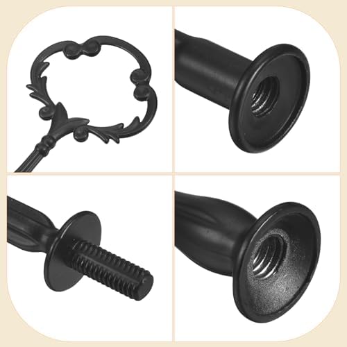 4 Set 2-Tier Cupcake Stand Hardware Handles, Zinc alloy Cake Plate Stand Handle Fittings with Screws for DIY, alternate view