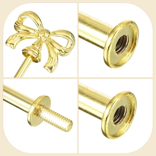 4 Set 2-Tier Cupcake Stand Hardware Handles, Zinc Alloy Cake Plate Stand Handle Fittings with Screws for DIY, alternate view