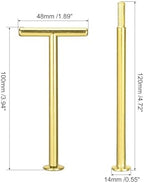 4 Set 3-Tier Cupcake Stand Hardware Handles Cake Plate Stand in Gold, alternate view 3