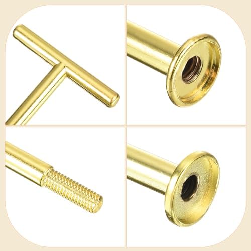 4 Set 3-Tier Cupcake Stand Hardware Handles Cake Plate Stand in Gold, alternate view 4