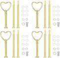 4 Set 3-Tier Cupcake Stand Hardware Handles, Zinc alloy Cake Plate Stand Handle Fittings with Screws for DIY