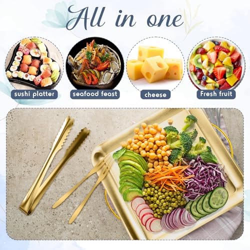 4 Set 9" Chilled Serving Tray for Parties with Compartments Ice Chilled Party Platter Charcuterie Serving Board, alternate