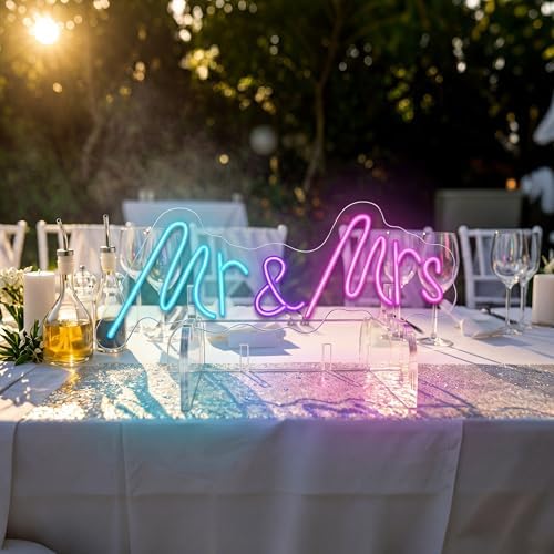 4 Set Acrylic Neon Sign Holder Stand, Clear Tabletop Display Base, alternate view 2