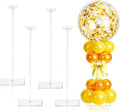 4 Set Balloon Stands for Table Clear 15.75 in Adjustable in Clear 4 Pack