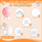 4 Set Balloon Stands for Table Clear 15.75 in Adjustable in Clear 4 Pack, alternate view 5