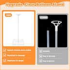 4 Set Balloon Stands for Table Clear 15.75 in Adjustable in Clear 4 Pack, alternate view 6