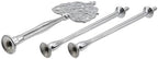 4 Set Cake Stand Hardware Kit Leaf Shape 3 Tiered Tray Hardware in colorful, alternate view 3