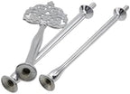 4 Set Cake Stand Hardware Kit Leaf Shape 3 Tiered Tray Hardware in colorful, alternate view 4