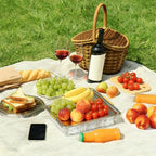 4 Set Chilled Serving Tray for Christmas Parties, 11.81", Silver in Silver, alternate view 2
