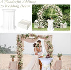 4 Set Cocktail Table Covers with Satin Sash, 32 x 43 Inch Round Cocktail Table Skirt, Spandex Stretch High Top, alternate