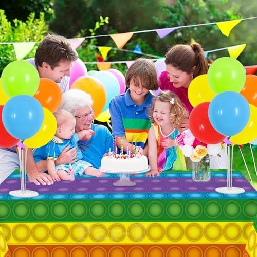 4 Set Colourful Balloon Stand Balloon Centerpieces for Table Decor in 4 Count (Pack of 1) in Metallic Blue, alternate view 5
