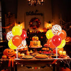 4 Set Red Yellow Orange Balloon Stand Centerpieces for Table in 4 Count (Pack of 1) in Red Yellow Orange, alternate view 6