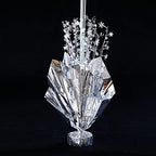 4 Set Silver Table Balloons Centerpiece Stand Kit with Silver and Confetti Balloons for Graduation Birthday, alternate view 6