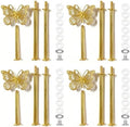 4 Sets 13.5’’ 3-Tier Cake Tray Stand Handle, Multi-tier Metal Dessert Fruit Center Rod Heavy Duty Hardware