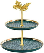 4 Sets 13.5’’ 3-Tier Cake Tray Stand Handle, Multi-tier Metal Dessert Fruit Center Rod Heavy Duty Hardware, alternate view 4