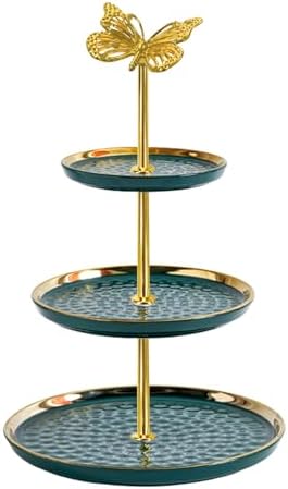 4 Sets 13.5’’ 3-Tier Cake Tray Stand Handle, Multi-tier Metal Dessert Fruit Center Rod Heavy Duty Hardware, alternate view 5