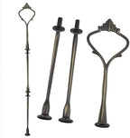4 Sets 3 Tier Cake Stand Fruit Cake Plate Handle Fitting Hardware, alternate view 3