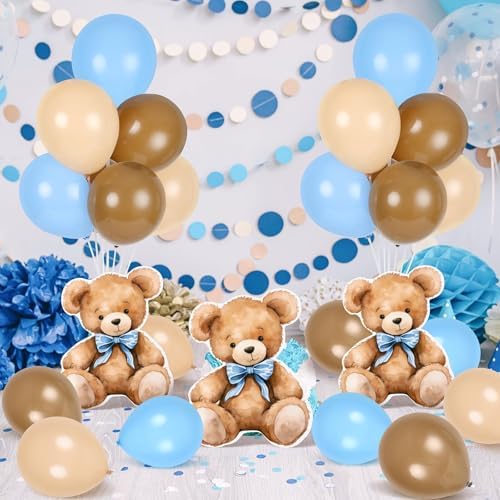 4 Sets Balloon Stand Kit for Table Bear Baby Shower Tables Centerpieces with Balloon Boy Baby Shower Decorations, alternate