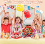 4 Sets Carnival Theme Ferris Wheel Centerpieces and Cupcake & Candy Stands in Multicolor, alternate view 6
