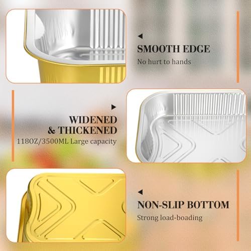 4 Sets Disposable Chafing Dishes Buffet Set, Small in Small, alternate view 4