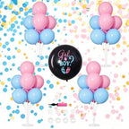 4 Sets Gender Reveal Balloons Stand Kit for Table in 4 Count (Pack of 1) in Pink Blue