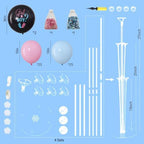 4 Sets Gender Reveal Balloons Stand Kit for Table in 4 Count (Pack of 1) in Pink Blue, alternate view 3
