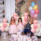 4 Sets Pearl Pink Sand White Balloons Stand for Table Centerpieces in 4 Count (Pack of 1) in Pearl White Pink, alternate view