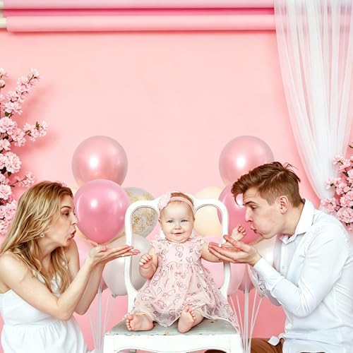 4 Sets Pearl Pink Sand White Balloons Stand for Table Centerpieces in 4 Count (Pack of 1) in Pearl White Pink, alternate view