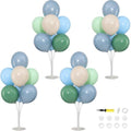 4 Sets Sage Green Dusty Blue Balloons Stand for Table Centerpieces in 4 Count (Pack of 1) in Sage Green Dusty