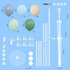 4 Sets Sage Green Dusty Blue Balloons Stand for Table Centerpieces in 4 Count (Pack of 1) in Sage Green Dusty, alternate view