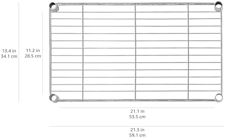 4-Shelf Adjustable Storage Shelving Unit for Garage, Steel Wire Rack, 200 Pound Loading Capacity per Shelf, alternate view 3