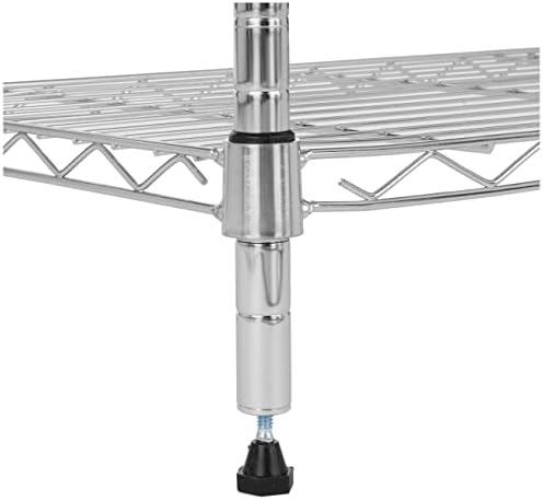 4-Shelf Adjustable Storage Shelving Unit for Garage, Steel Wire Rack, 200 Pound Loading Capacity per Shelf, alternate view 5