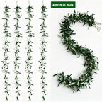 4 Strands Faux Olive Branches Garland 67IN Greenery Garland for Table Decor, alternate view 3