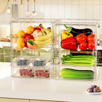 4 Tier Acrylic Cupcake Display Case Stand with Slide-Out Tray in Clear, alternate view 7