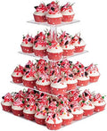 4 Tier Acrylic Cupcake Stand, Premium Cupcake Holder, Acrylic Cupcake Tower Display Cady Bar Party Décor â