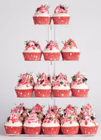 4 Tier Acrylic Cupcake Stand, Premium Cupcake Holder, Acrylic Cupcake Tower Display Cady Bar Party Décor â, alternate view 7