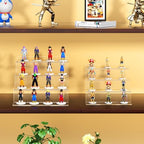 4 Tier Acrylic Riser Display Stands Shelf for Amiibo Funko,12"1 Pack in Clear, alternate view 3