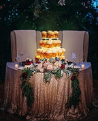 4 Tier Acrylic Square Cupcake Stand with Light -Serving Tray in Yellow Light (Battery), alternate view 3
