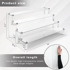 4 Tier Acrylic Stands for Display, Clear Perfume Organizer, Cupcake Stand in clear, alternate view 4
