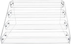 4-Tier Clear Acrylic Spice Rack Organizer for Cabinet Countertop in Clear, alternate view 5